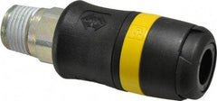 Parker - 1/2 Male NPTF Industrial Pneumatic Hose Coupler - Polyamide, 3/8" Body Diam - Americas Industrial Supply
