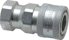 Parker - 1/4 NPTF Steel Hydraulic Hose Female Pipe Thread Coupler - 5,000 psi - Americas Industrial Supply