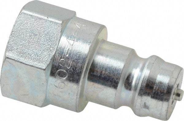 Parker - 1/4 NPTF Steel Hydraulic Hose Female Pipe Thread Nipple - 5,000 psi - Americas Industrial Supply