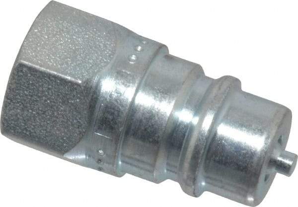 Parker - 1/4 NPTF Steel Hydraulic Hose Female Pipe Thread Nipple - 5,000 psi - Americas Industrial Supply