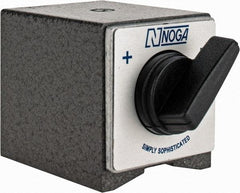 Noga - 60mm Long x 50mm Wide x 55mm High Magnetic Indicator Base with On/Off Switch - 176 Lb Magnetic Pull - Americas Industrial Supply