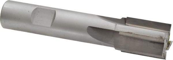 Made in USA - 3/4", 1" LOC, 5/8" Shank Diam, 3-5/8" OAL, 4 Flute, Carbide-Tipped Square End Mill - Single End, Uncoated, Straight Flute, Right Hand Cut - Americas Industrial Supply