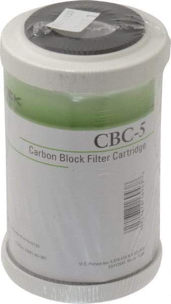 Pentair - 2-7/8" OD, 0.5µ, Carbon Briquette Giardia & Cryptosporidium Reduction Cartridge Filter - 4-7/8" Long, Reduces Tastes, Odors & Sediments - Americas Industrial Supply