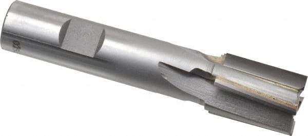 Made in USA - 3/4", 1" LOC, 5/8" Shank Diam, 3-5/8" OAL, 4 Flute, Carbide-Tipped Square End Mill - Single End, Uncoated, Spiral Flute, 6° Helix, Right Hand Cut, Right Hand Flute - Americas Industrial Supply