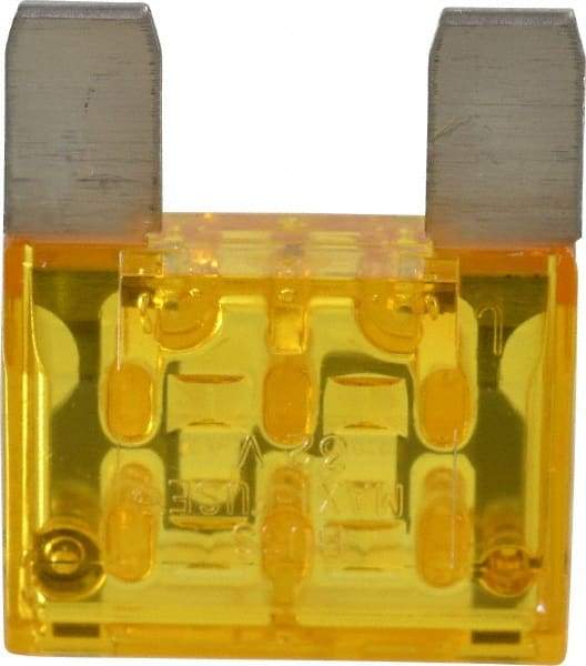 Cooper Bussmann - 20 Amp, 32 VDC, Bussmann MAX-20, Fast Acting Automotive Fuse - 1.35" Long, Yellow, Littlefuse MAX20, Ferraz Shawmut AF3-20 - Americas Industrial Supply