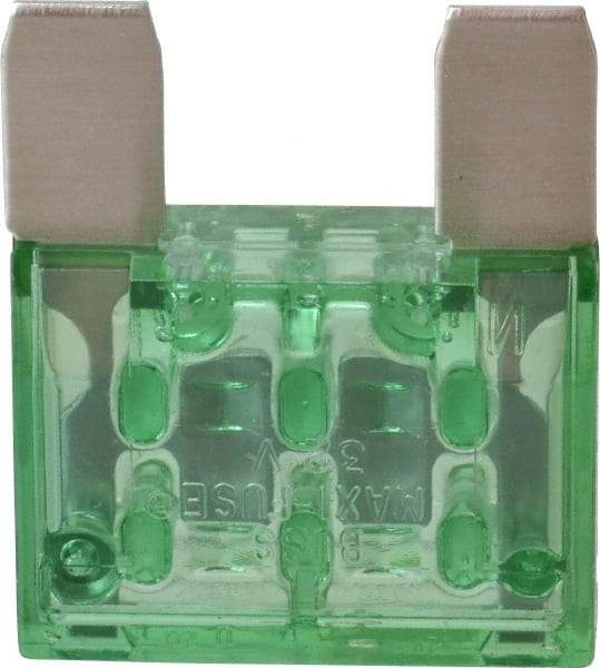 Cooper Bussmann - 30 Amp, 32 VDC, Bussmann MAX-30, Fast Acting Automotive Fuse - 1.35" Long, Green, Littlefuse MAX30, Ferraz Shawmut AF3-30 - Americas Industrial Supply