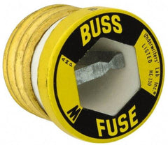 Cooper Bussmann - 125 VAC, 6 Amp, Fast-Acting Plug Fuse - 1.21" OAL, 10 (RMS Symmetrical) kA Rating - Americas Industrial Supply