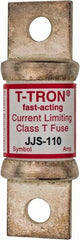 Cooper Bussmann - 600 VAC, 110 Amp, Fast-Acting General Purpose Fuse - Bolt-on Mount, 3-1/4" OAL, 200 at AC (RMS) kA Rating, 7/8" Diam - Americas Industrial Supply