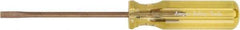 Ampco - 240mm OAL Nonsparking Slotted Screwdriver - 150mm Blade Length, Straight Shank, Acetate Handle - Americas Industrial Supply