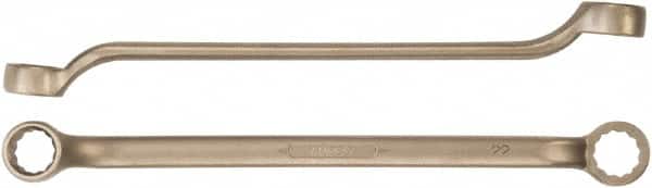 Ampco - 1-1/16" x 1-1/8" 12 Point Offset Box Wrench - Double End, 15-1/8" OAL, Aluminum Bronze - Americas Industrial Supply