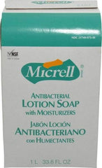 MICRELL - 1 L Dispenser Refill Liquid Soap - Antibacterial, Amber, Light Fragrance Scent - Americas Industrial Supply