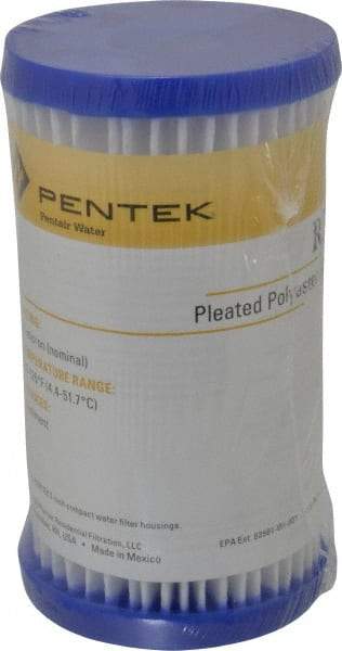 Pentair - 2-5/8" OD, 30µ, Non-Woven Polyester Pleated Cartridge Filter - 4-7/8" Long, Reduces Sediments - Americas Industrial Supply