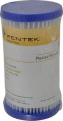 Pentair - 2-5/8" OD, 30µ, Non-Woven Polyester Pleated Cartridge Filter - 4-7/8" Long, Reduces Sediments - Americas Industrial Supply