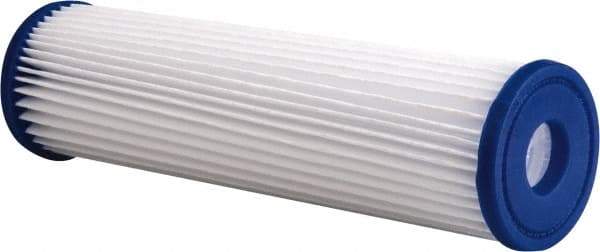 Pentair - 2-5/8" OD, 30µ, Non-Woven Polyester Pleated Cartridge Filter - 9-3/4" Long, Reduces Sediments - Americas Industrial Supply