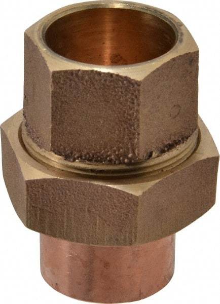 NIBCO - 1" Cast Copper Pipe Union - C x C, Pressure Fitting - Americas Industrial Supply