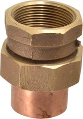 NIBCO - 1-1/2" Cast Copper Pipe Union - C x F, Pressure Fitting - Americas Industrial Supply