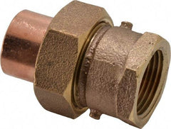 NIBCO - 3/4" Cast Copper Pipe Union - C x F, Pressure Fitting - Americas Industrial Supply