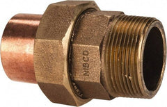 NIBCO - 1-1/2" Cast Copper Pipe Union - C X M, Pressure Fitting - Americas Industrial Supply