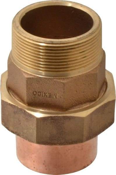 NIBCO - 2" Cast Copper Pipe Union - C X M, Pressure Fitting - Americas Industrial Supply