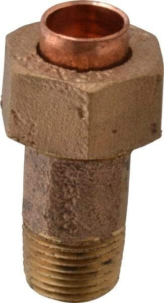 NIBCO - 3/8" Cast Copper Pipe Union - C X M, Pressure Fitting - Americas Industrial Supply