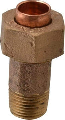 NIBCO - 3/8" Cast Copper Pipe Union - C X M, Pressure Fitting - Americas Industrial Supply