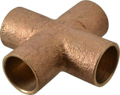 NIBCO - 1/2" Cast Copper Pipe Cross - C x C x C x C, Pressure Fitting - Americas Industrial Supply