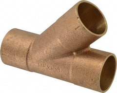 NIBCO - 1" Cast Copper Pipe 45° Wye - C x C x C, Pressure Fitting - Americas Industrial Supply