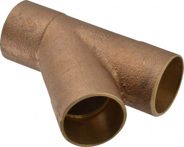 NIBCO - 1-1/4" Cast Copper Pipe 45° Wye - C x C x C, Pressure Fitting - Americas Industrial Supply