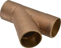NIBCO - 1-1/4" Cast Copper Pipe 45° Wye - C x C x C, Pressure Fitting - Americas Industrial Supply