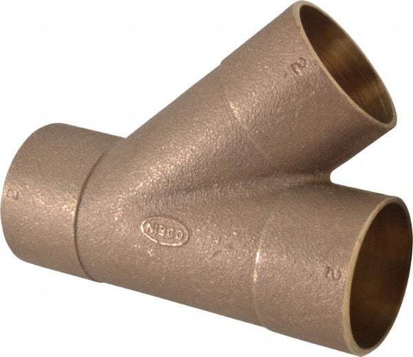 NIBCO - 2" Cast Copper Pipe 45° Wye - C x C x C, Pressure Fitting - Americas Industrial Supply