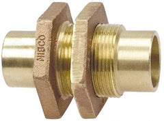 NIBCO - 1-1/2" Cast Copper Pipe Bulkhead - C x C, Pressure Fitting - Americas Industrial Supply