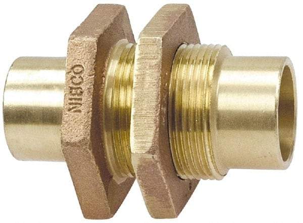NIBCO - 1/2" Cast Copper Pipe Bulkhead - C x C, Pressure Fitting - Americas Industrial Supply