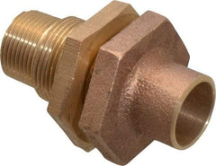 NIBCO - 3/4" Cast Copper Pipe Bulkhead - C X M, Pressure Fitting - Americas Industrial Supply