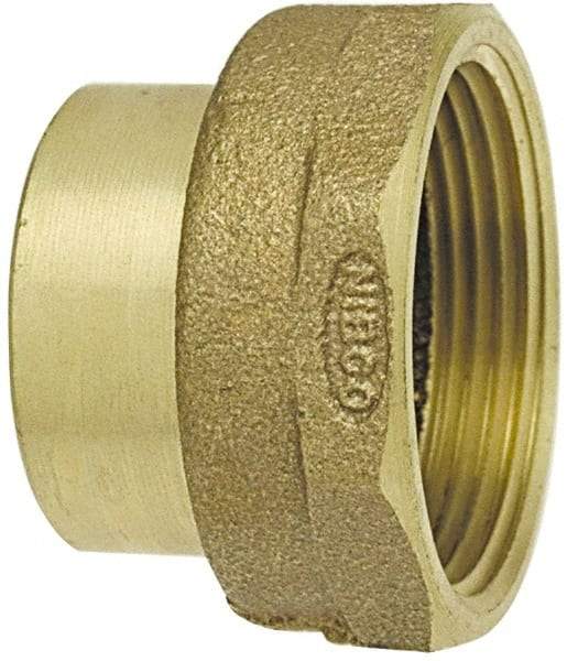 NIBCO - 3", Cast Copper Drain, Waste & Vent Pipe Adapter - Ftg x F - Americas Industrial Supply
