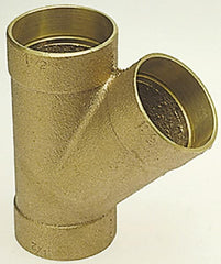 NIBCO - 3 x 3 x 1-1/2", Cast Copper Drain, Waste & Vent Pipe - C x C x C - Americas Industrial Supply