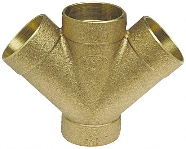 NIBCO - 2", Cast Copper Drain, Waste & Vent Pipe - C x C x C x C - Americas Industrial Supply