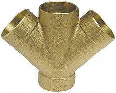 NIBCO - 2 x 2 x 1-1/2 x 1-1/2", Cast Copper Drain, Waste & Vent Pipe - C x C x C x C - Americas Industrial Supply