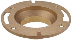 NIBCO - 4" Pipe, 7" OD, Cast Copper Closet Flange - 180° Max Working Temp, C End Connections - Americas Industrial Supply