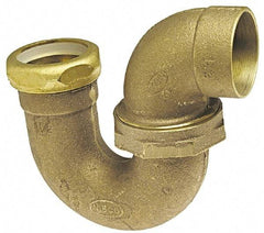 NIBCO - 2", Cast Copper Drain, Waste & Vent Pipe P Trap with Union Joint - C x SJ - Americas Industrial Supply