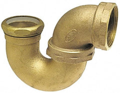 NIBCO - 2", Cast Copper Drain, Waste & Vent Pipe P Trap with Union - F x SJ - Americas Industrial Supply
