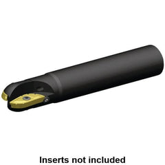 Kennametal - 1-1/4" Cut Diam, 1.276" Max Depth of Cut, 1-1/4" Shank Diam, 254mm OAL, Indexable Ball Nose End Mill - 65mm Head Length, Straight Shank, 5505 Toolholder, XPNT101043RF Insert - Americas Industrial Supply