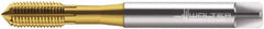 Walter-Titex - M10x1.50 Metric 6HX Modified Bottoming Thread Forming Tap - Cobalt, TiN Finish, 100mm OAL, 20mm Thread Length, Right Hand Thread, Series DP2061705 - Americas Industrial Supply