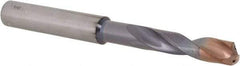 Walter-Titex - 1/4" 140° Spiral Flute Solid Carbide Screw Machine Drill Bit - Double Coating Finish, Right Hand Cut, 34mm Flute Length, 79mm OAL, X-treme Plus Point, Straight Shank, Through Coolant - Americas Industrial Supply