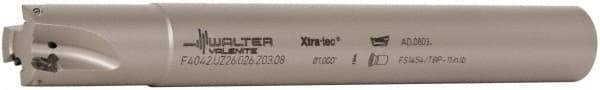 Walter - 20mm Cut Diam, 8mm Max Depth of Cut, 20mm Shank Diam, 1.535" OAL, Indexable Square Shoulder End Mill - AD.T 0803.. Inserts, Weldon Shank, 90° Lead Angle - Americas Industrial Supply