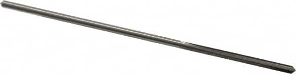 Made in USA - 0.0825" High Speed Steel 4 Flute Chucking Reamer - Straight Flute, 0.0771" Straight Shank, 3/4" Flute Length, 3" OAL - Americas Industrial Supply