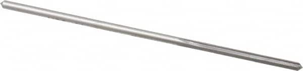 Made in USA - 0.0895" High Speed Steel 4 Flute Chucking Reamer - Straight Flute, 0.081" Straight Shank, 3/4" Flute Length, 3" OAL - Americas Industrial Supply