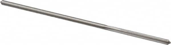 Made in USA - 0.092" High Speed Steel 4 Flute Chucking Reamer - Straight Flute, 0.081" Straight Shank, 3/4" Flute Length, 3" OAL - Americas Industrial Supply