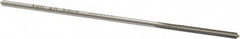 Made in USA - 0.0955" High Speed Steel 4 Flute Chucking Reamer - Straight Flute, 0.088" Straight Shank, 3/4" Flute Length, 3" OAL - Americas Industrial Supply