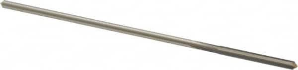 Made in USA - 0.1005" High Speed Steel 4 Flute Chucking Reamer - Straight Flute, 0.0928" Straight Shank, 7/8" Flute Length, 3-1/2" OAL - Americas Industrial Supply
