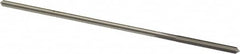 Made in USA - 0.102" High Speed Steel 4 Flute Chucking Reamer - Straight Flute, 0.095" Straight Shank, 7/8" Flute Length, 3-1/2" OAL - Americas Industrial Supply